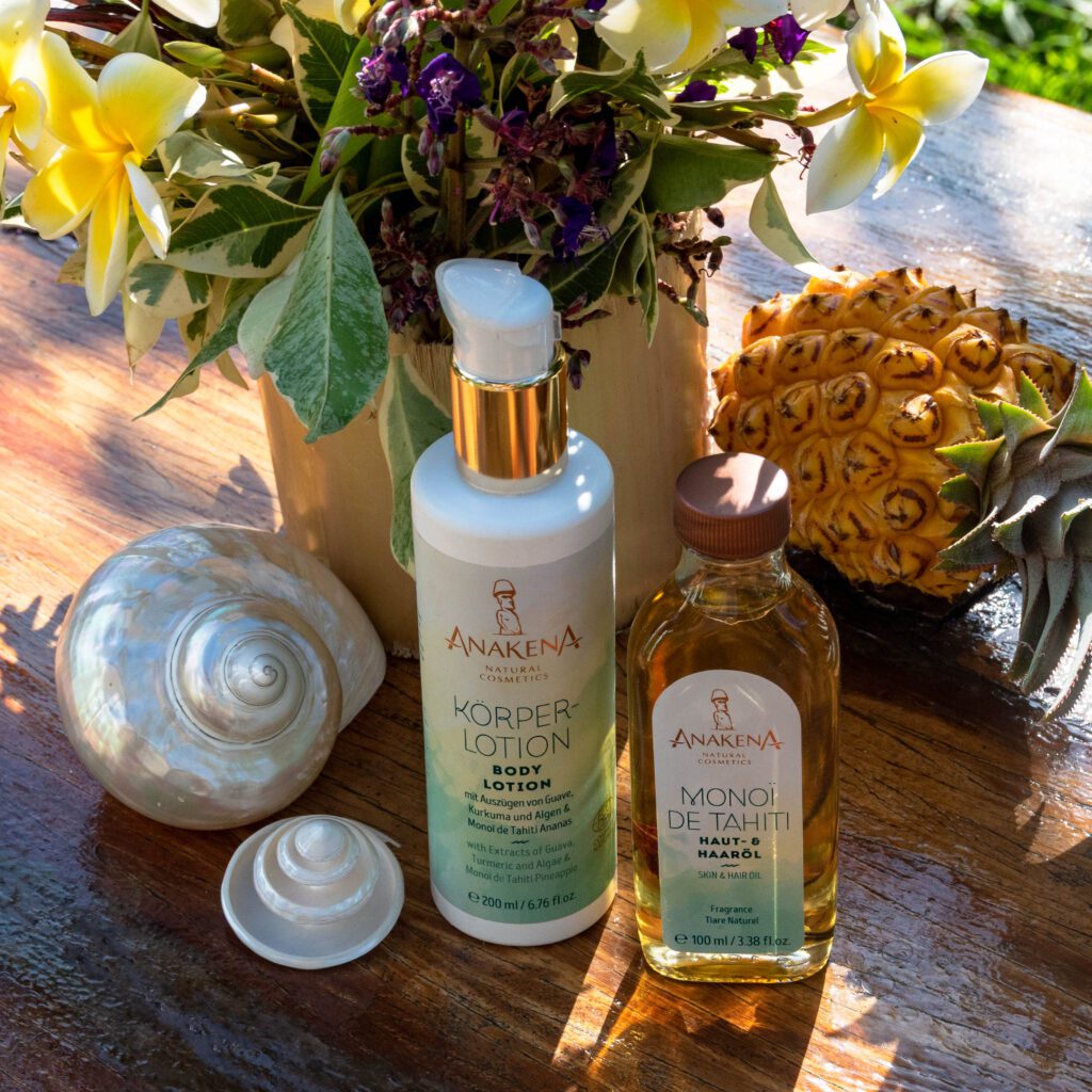 Was uns wichtig ist 1 Körperlotion und Monoi Anakena